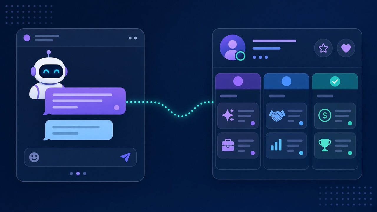 Чат-бот и переписка в мессенджере MAX связаны с карточкой клиента в CRM